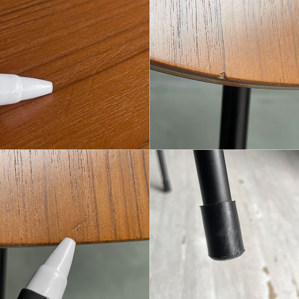 グラフ graf プランクトン Plankton チェア チーク材 スチール ダイニングチェア インダストリアル 定価¥49,170- A ♪