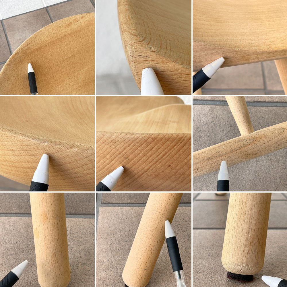 ワーナー Werner シューメーカーチェア Shoemaker Chair NO.42 スツール ビーチ材 ラーズ・ワーナー デンマーク ◇