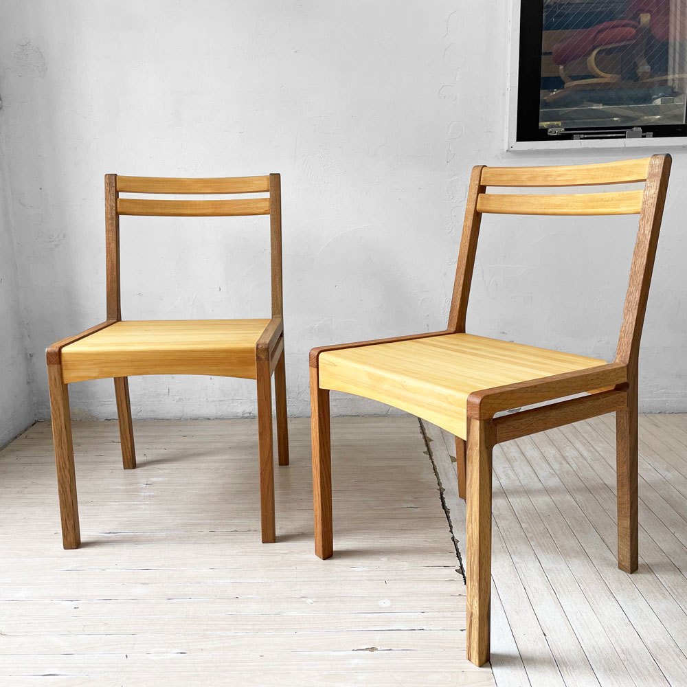 ワイス・ワイス WISE・WISE モロツカ MOROTSUKA サイドチェア Side chair 小泉 誠 クヌギ×ヒノキ 檜 宮崎県諸塚村 B ★