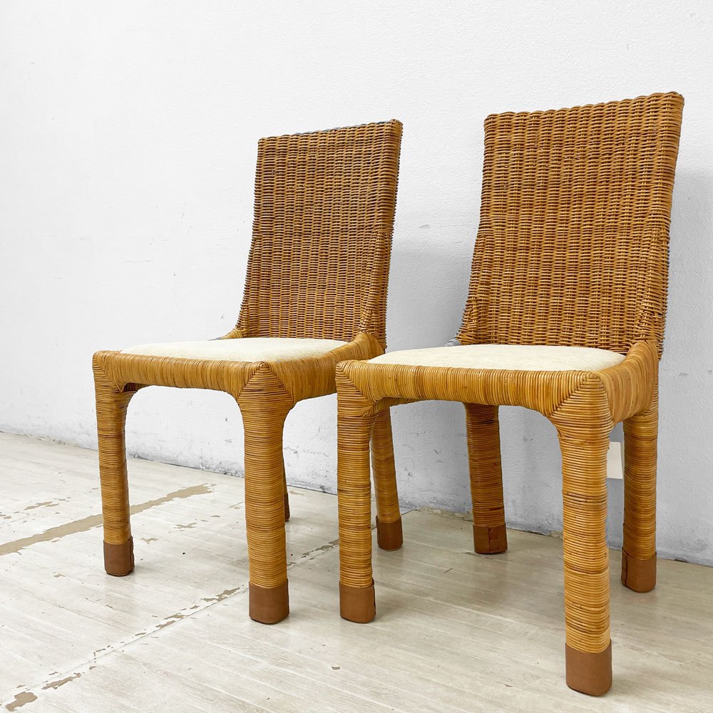 ワイスワイス WISE WISE アジアンコンフォート ASIAN COMFORT R-301B サイドチェア ダイニングチェア ファブリック座面 脚先レザー仕様 定価¥37,400- B ●
