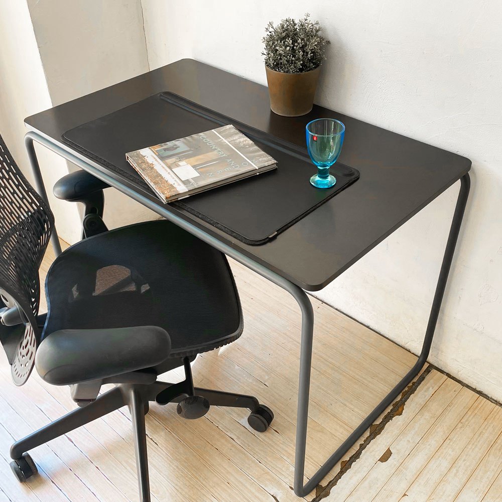 無印良品 MUJI ×トーネット THONET スチールパイプデスク Mサイズ ダークグレー バウハウス ★
