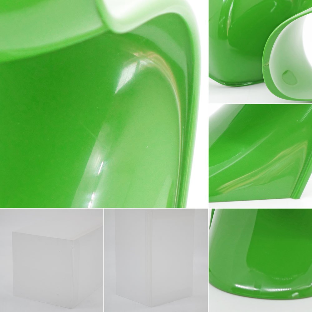 ヴィトラ デザインミュージアム Vitra Design Museum ミニチュアコレクション パントンチェア 1/6スケール 限定カラー グリーン ●