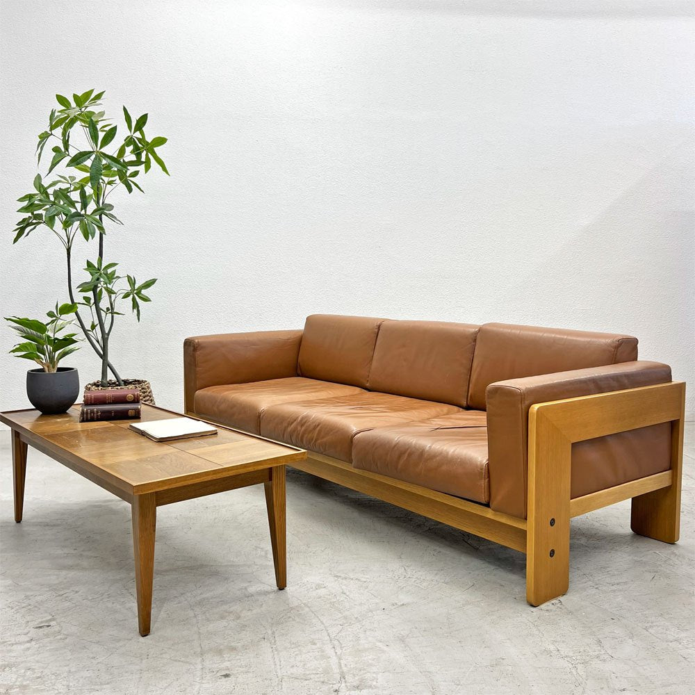 ノル ノール Knoll バスチアーノ Bastiano 3Pソファ トビア・スカルパ レザー 総本革 モダン 〓