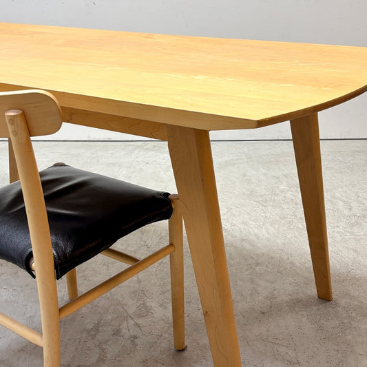 イデー IDEE アーク ARC ダイニングテーブル メープル無垢材 ナチュラルスタイル 北欧スタイル W160cm ●