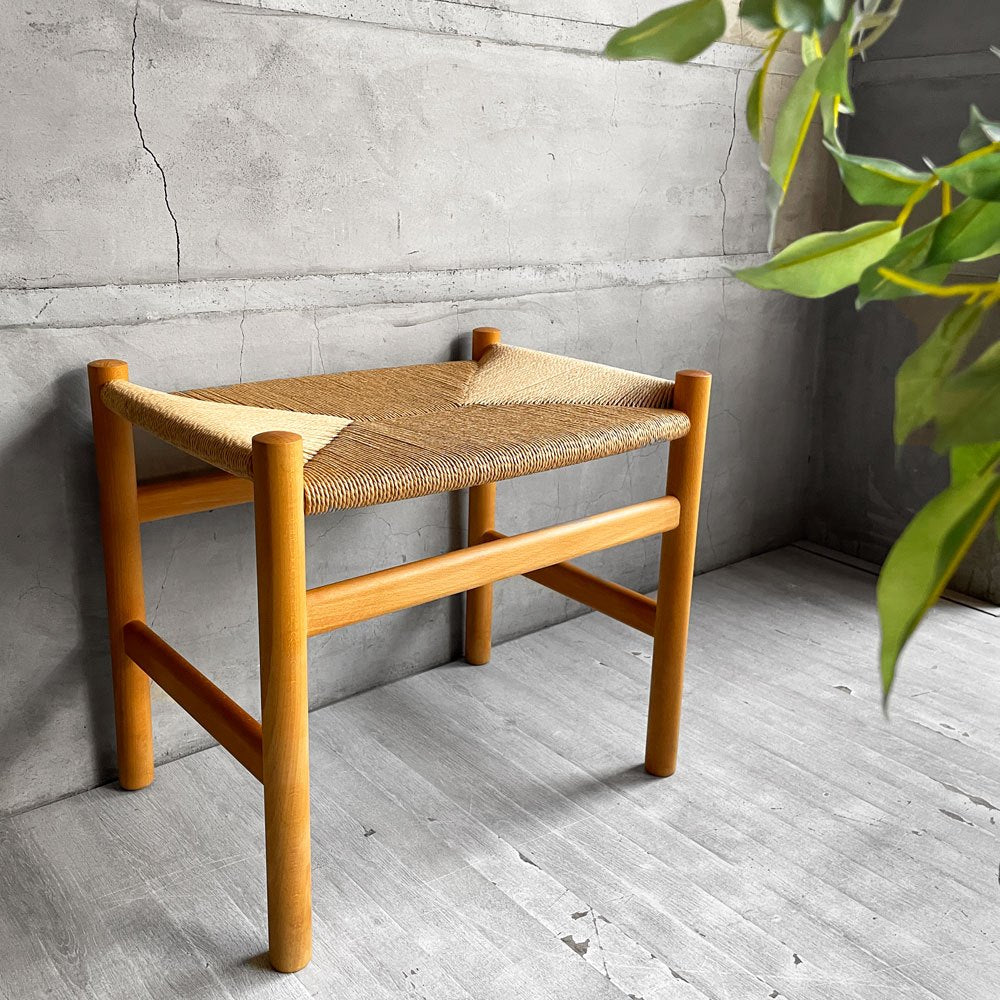 カールハンセン&サン Carl Hansen & Son CH53 フットスツール オットマン ペーパーコード ビーチ材 オイル仕上げ ハンス・J・ウェグナー ♪