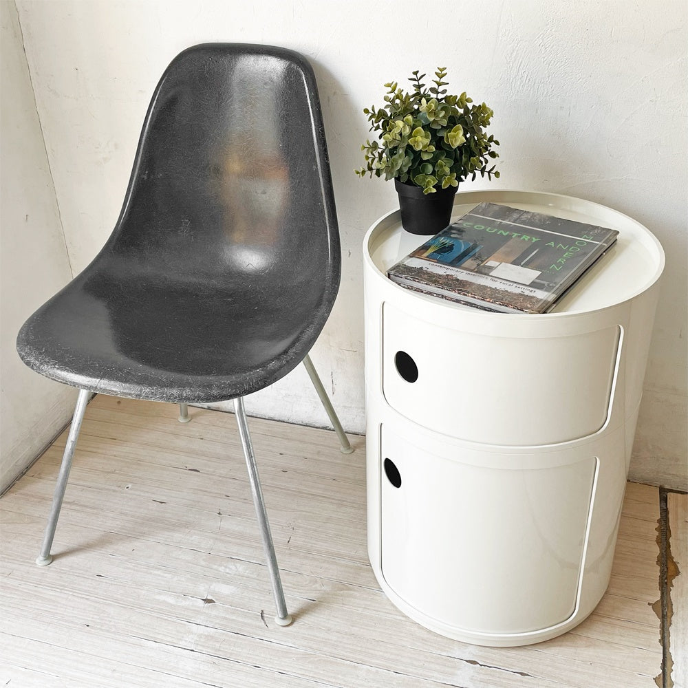 カルテル Kartell コンポニビリ COMPONIBILI ラウンドエレメント ホワイト 2段 LH ラウンドエレメントトレイ アンナ・カステッリ・フェリエーリ イタリア 元箱付き ★