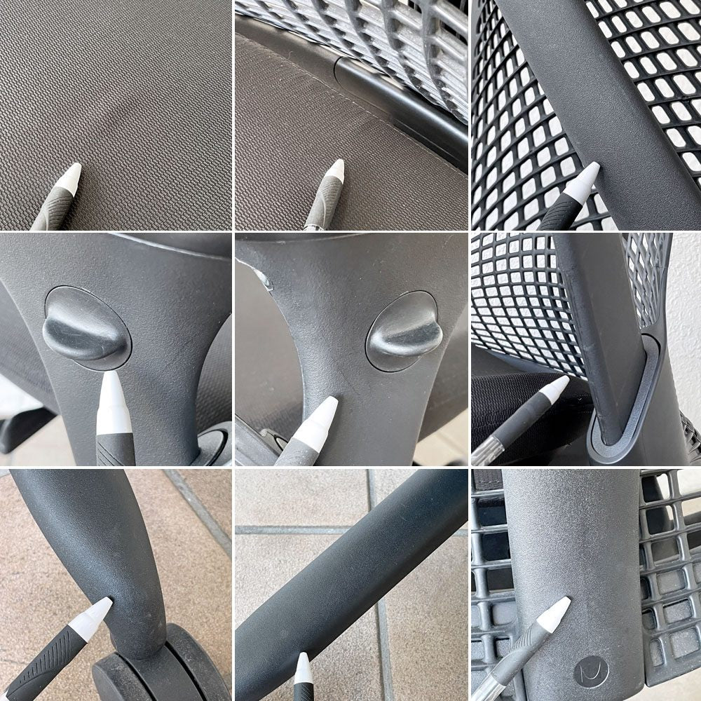 ハーマンミラー HermanMiller セイルチェア SAYL Chair サスペンションミドルバック アジャスタブルアーム デスクチェア タスクチェア イヴ・ベアール ◇