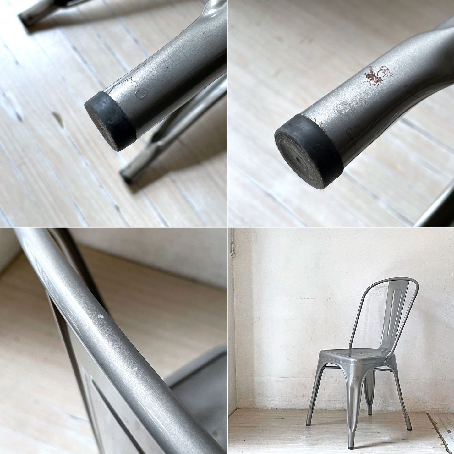 トリックス TOLIX エーチェア A-chair スタッキングチェア ガルバナイズド グザビエ・ポシャール インダストリアル 工業系 フランス ★