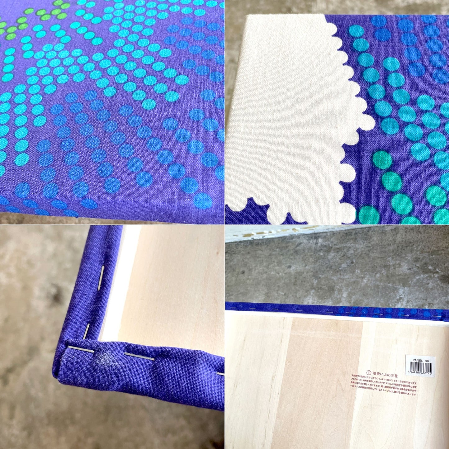 ミラ エックス MIRA-X MIRA-FIORI ビンテージ ファブリックパネル 41×41cm ヴェルナー・パントン Verner Panton ミッドセンチュリー スペースエイジ ■
