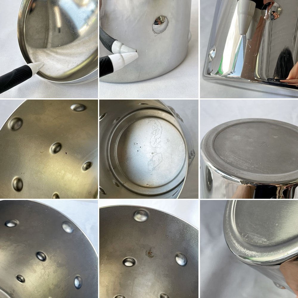 アレッシィ ALESSI Kalisto 1 ボタン ジャー ステンレス H21cm ◇