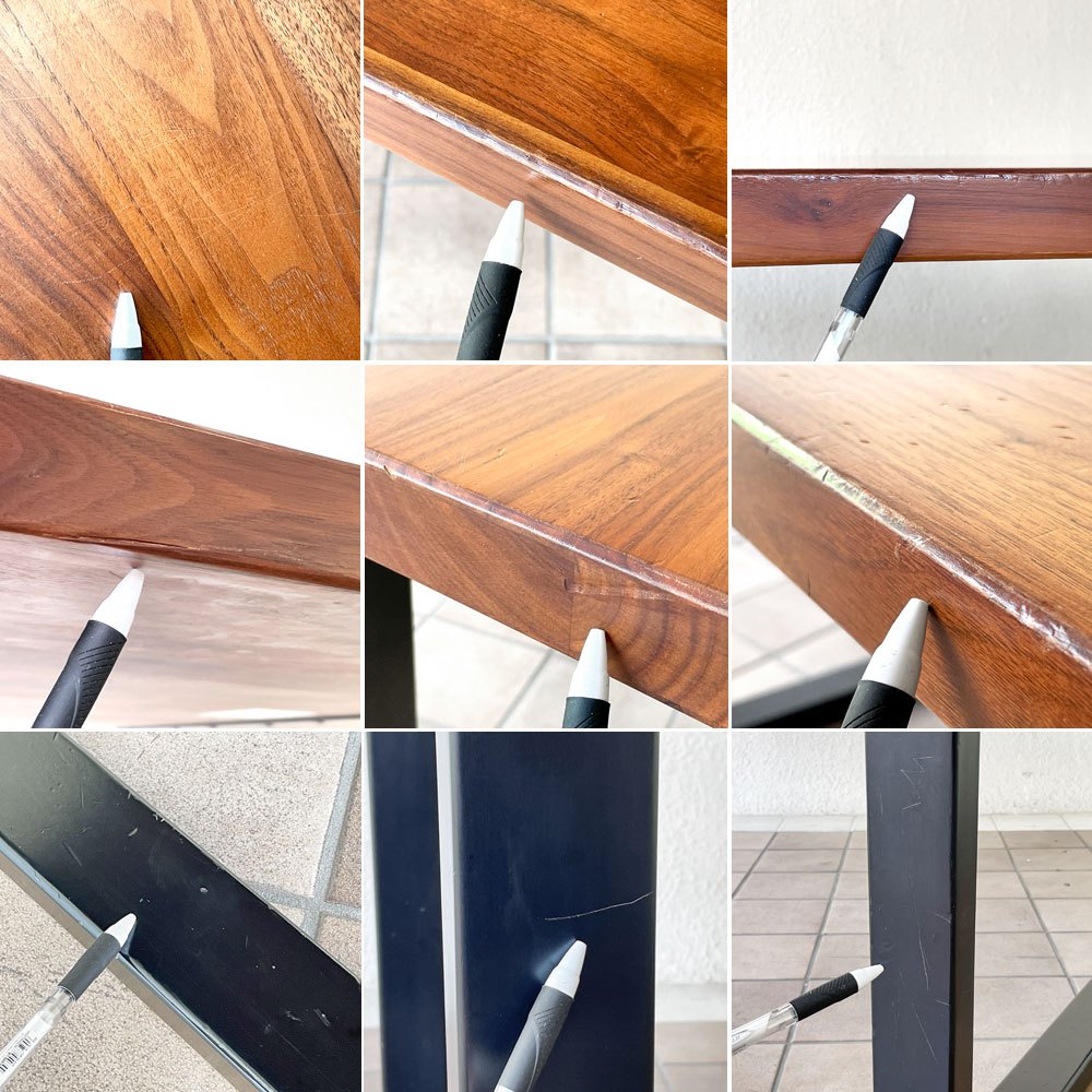 アクタス ACTUS エフジェイ FJ ダイニングテーブル ウォールナット材 W165cm コの字脚 ナチュラルモダン ◇