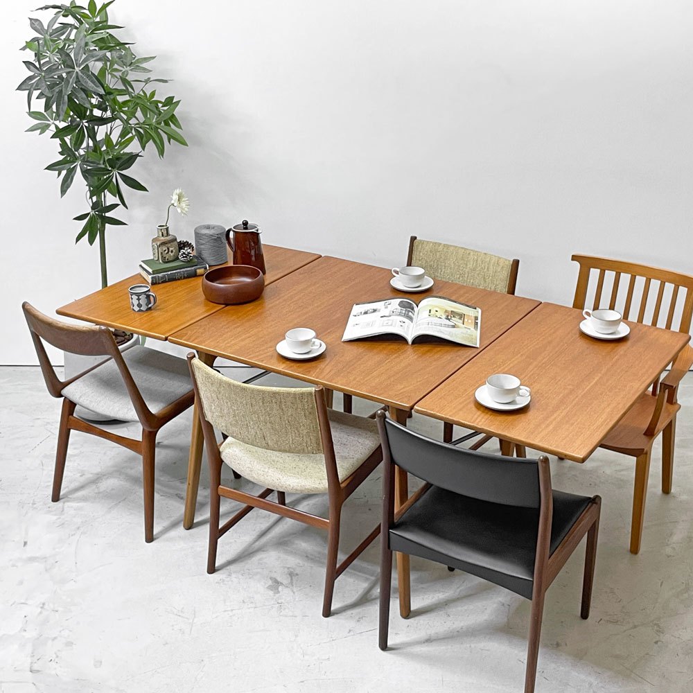 ソボーモブラー soborg mobler ダイニングテーブル バタフライテーブル model.162 チーク材 ボーエモーエンセン デンマーク 北欧ビンテージ ●