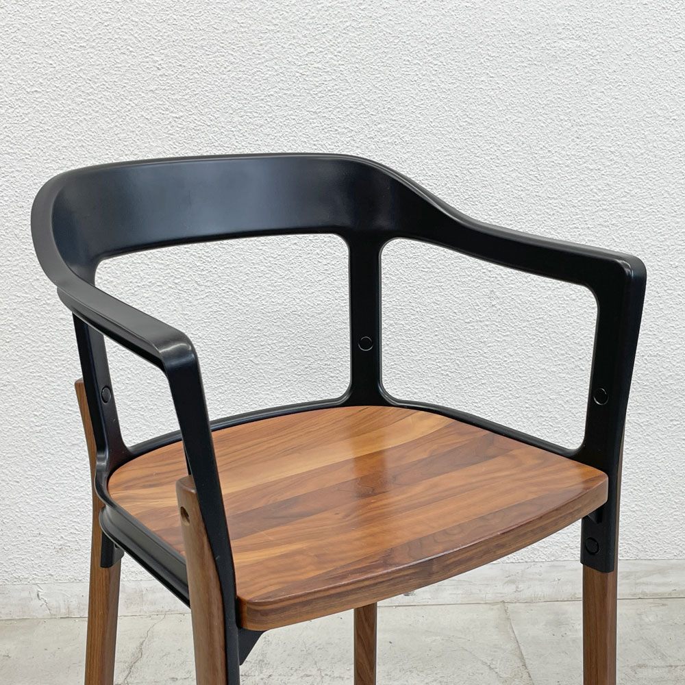 マジス Magis スティールウッドチェア Steelwood Chair ブラック×ウォールナット ロナン&エルワン・ブルレック Ronan & Erwan Bouroullec 〓