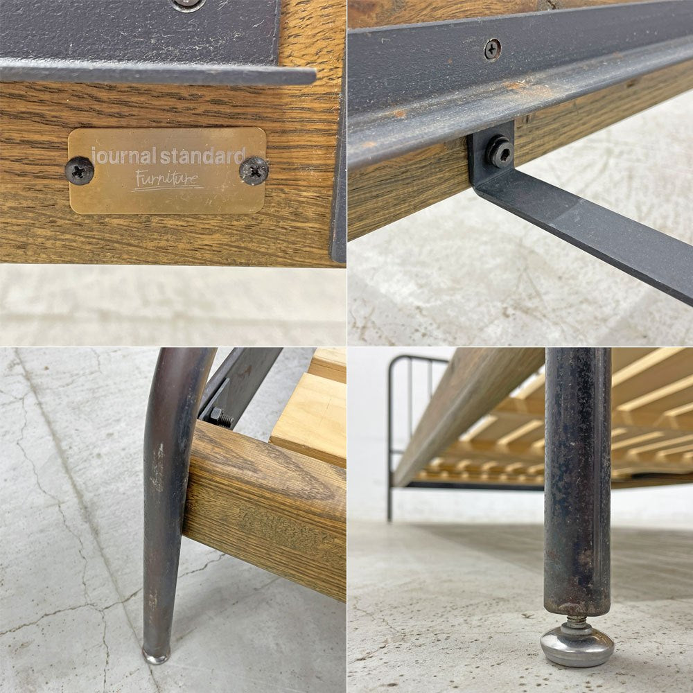 ジャーナルスタンダードファニチャー journal standard furniture サンク SENS ベッドフレーム アイアン シングルサイズ インダストリアル〓