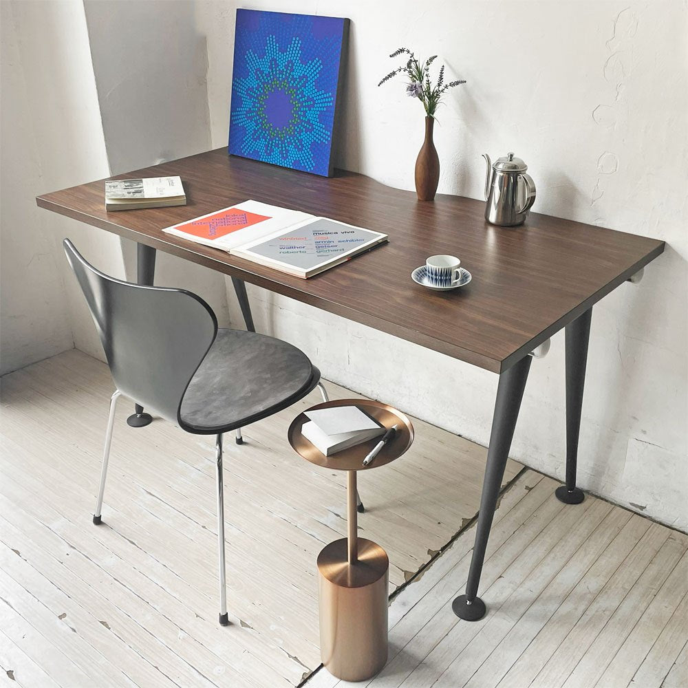 ハーマンミラー Herman Miller アバックエンバイロメンツ ABAK ミーティングテーブル デスク W140cm ウォールナットカラー ケーブルスパイン付き ティム・ウォレス ★