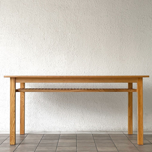 アクタス ACTUS ポトス POTHOS ダイニングテーブル アッシュ材 W150cm マガジンラック付き ナチュラルモダン ◇