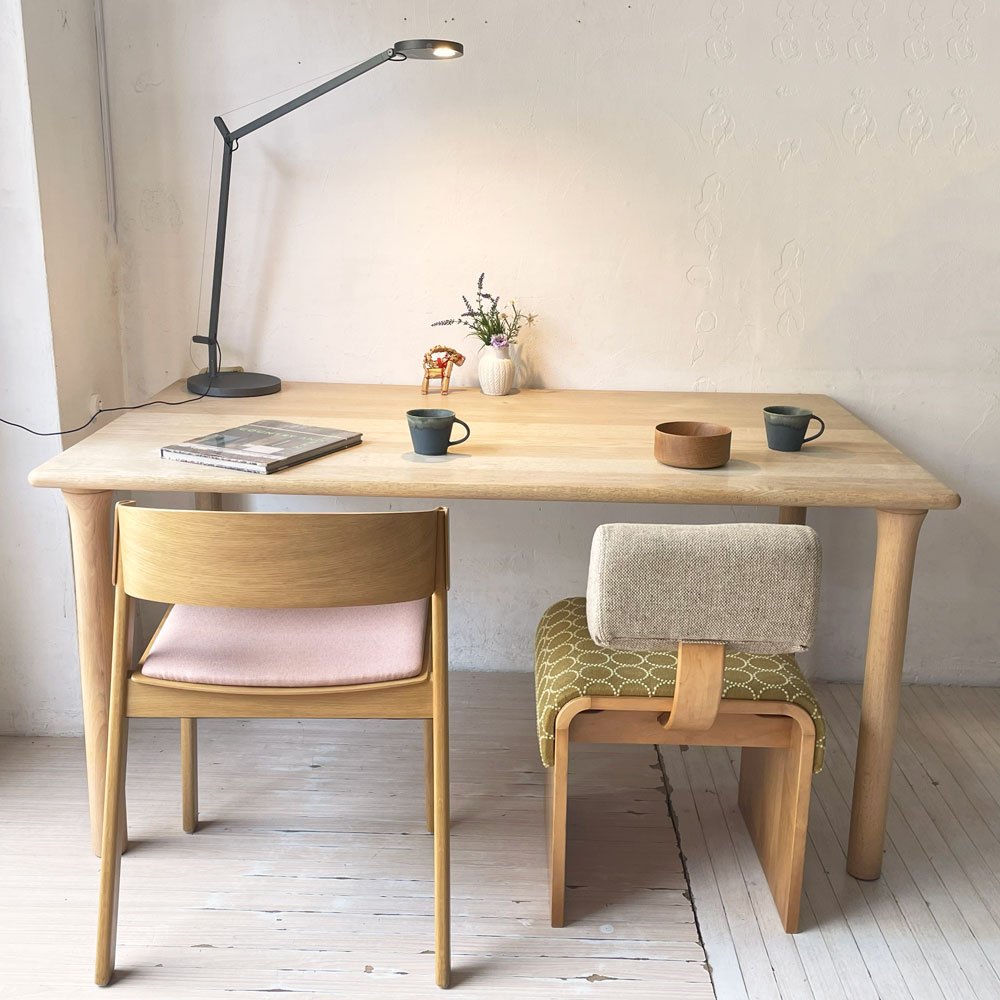 アクタス ACTUS スープダイニングテーブル SOUP DINING TABLE Rレッグ オーク材 W150 参考価格 \159,500- ★
