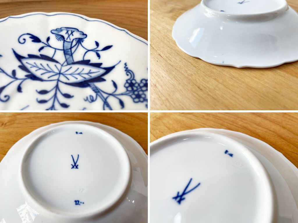 マイセン Meissen ブルーオニオン Blue Onion カップ&ソーサー C&S 陶磁器 ドイツ ★