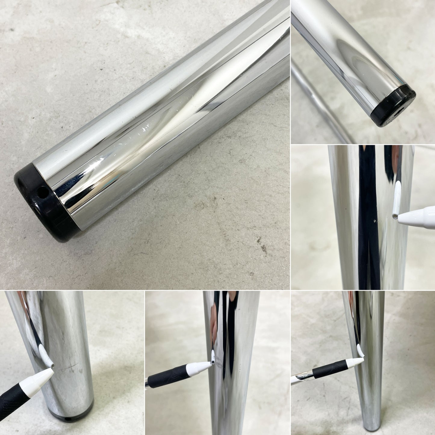 USMモジュラーファニチャー USM Haller USMハラーテーブル ワーキングデスク ダイニングテーブル W150×D75×H72cm パールグレーラミネート(ホワイト) 高さ調整機能付 ●