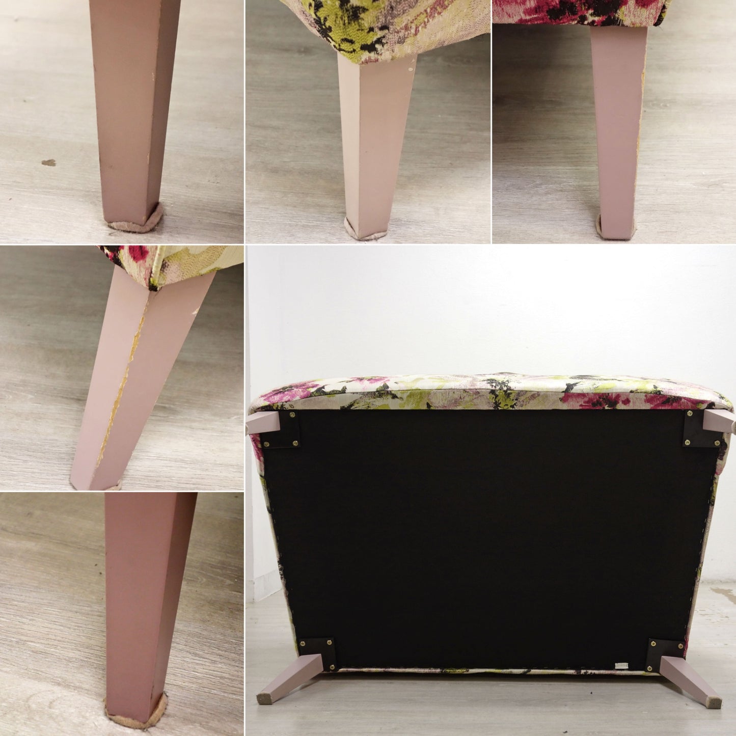 フランフラン Franc franc アンディーノ ANDINO FLOWER SOFA ハイバック 2Pソファ フラワーパターン ●