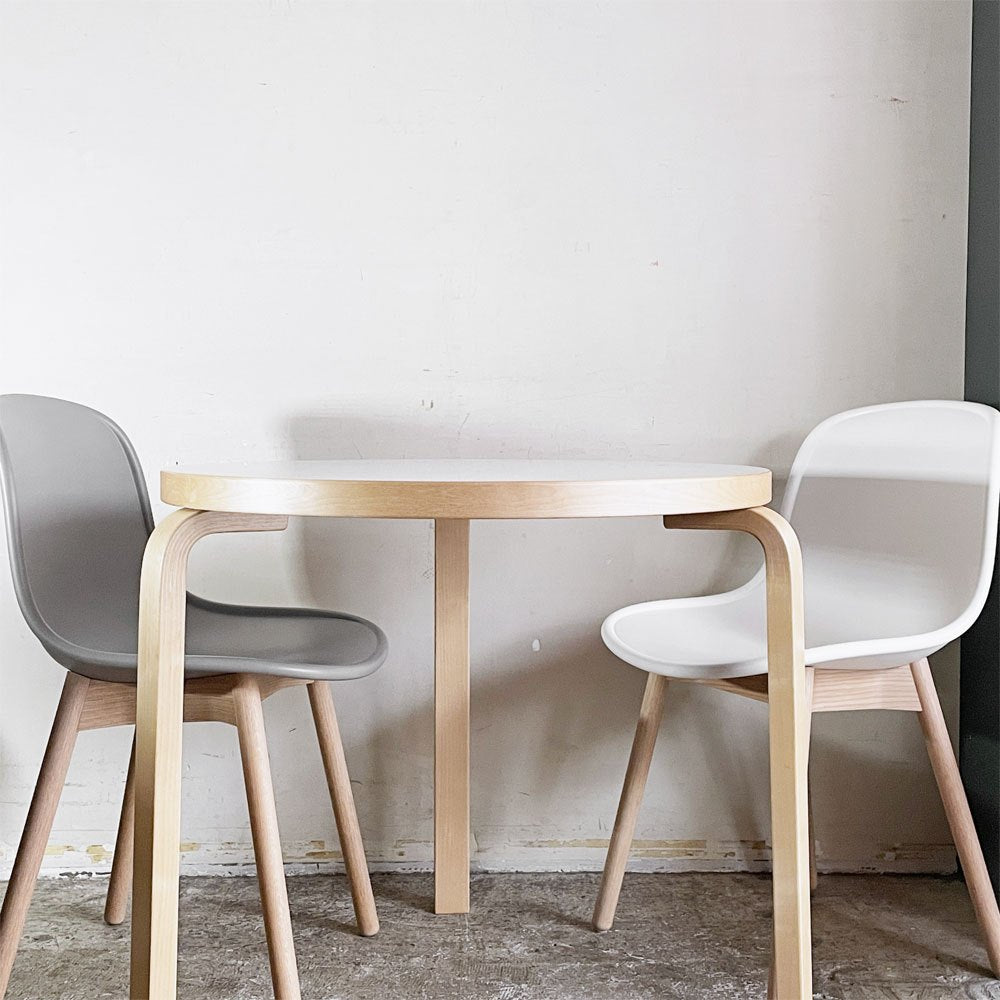 アルテック artek 90B ダイニングテーブル バーチ材 ホワイトラミネート 3本脚 アルヴァ・アアルト Alvar Aalto フィンランド 北欧 ■