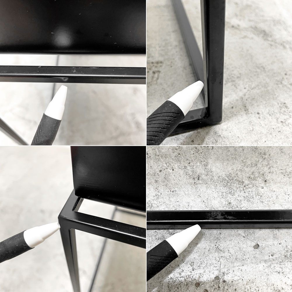ヘイ HAY トレイテーブル Tray Table コーヒーテーブル センターテーブル Mサイズ ブラック W40cm スクエア 2Way 北欧 デンマーク モダン 定価¥42,900- C●