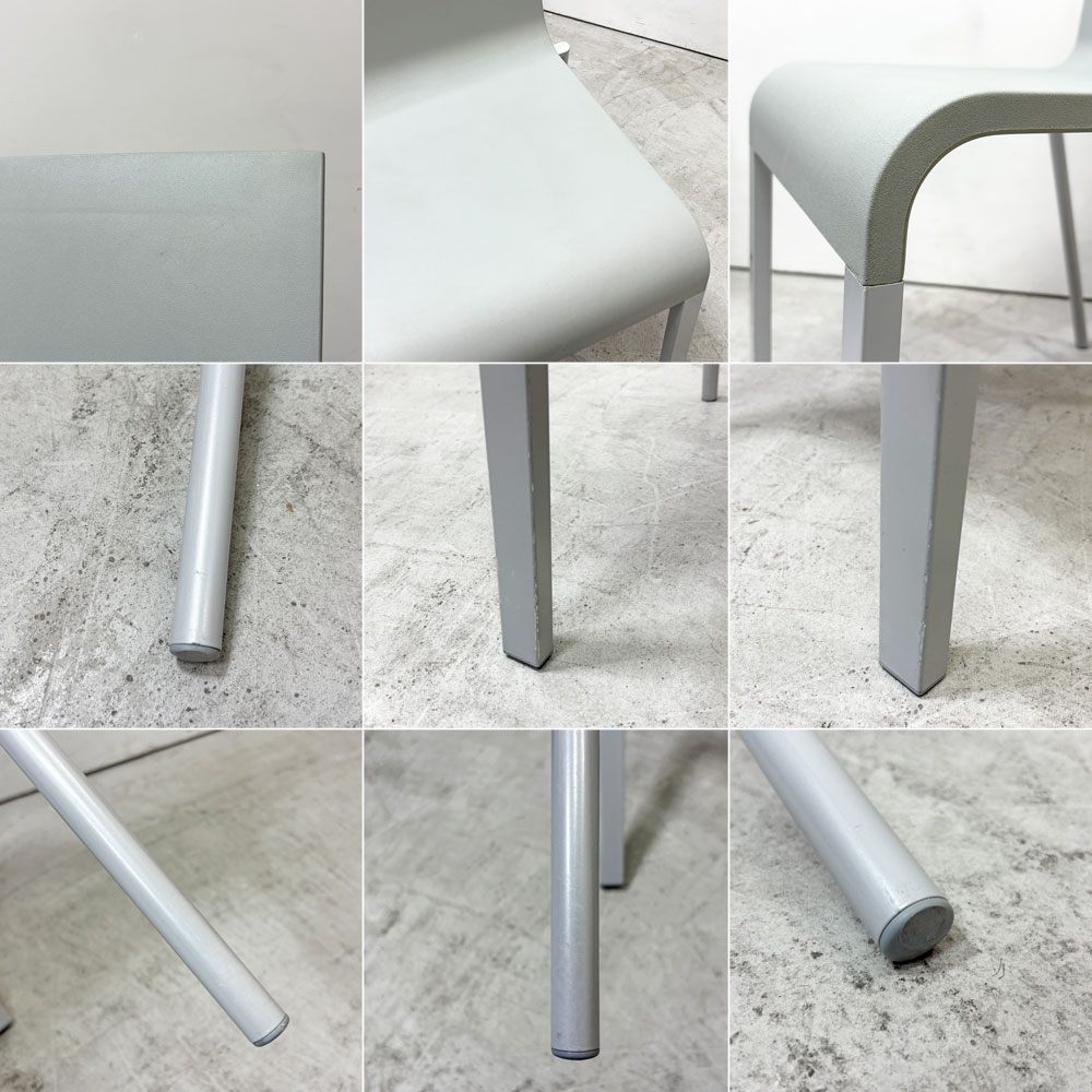 ヴィトラ vitra. ゼロスリー .03 ダイニングチェア スタッキングチェア マールテン・ヴァン・セーヴェレン Maarten Van Severen グレー C ●