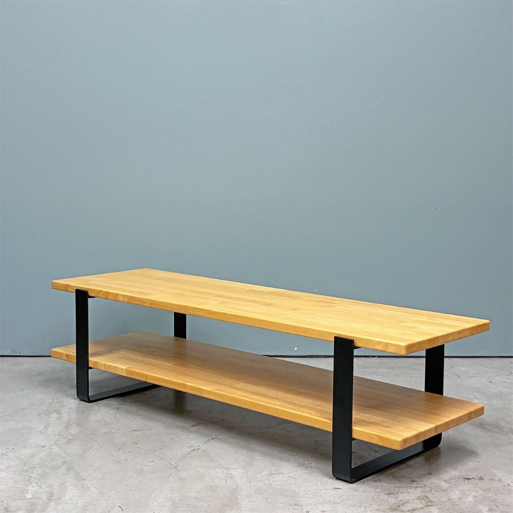かなでもの KANADEMONO THE TV BOARD LOW TABLE ラバーウッド無垢材