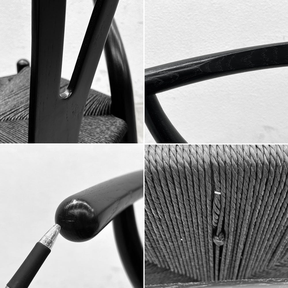 カールハンセン&サン Carl Hansen & Son CH24 Yチェア ブラックラッカー × ブラックペーパーコード ハンス・J・ウェグナー オーク材 〓