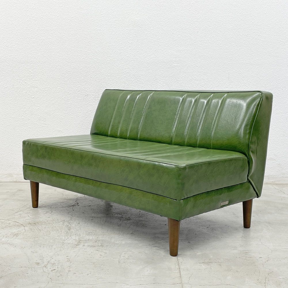 ニコアンド niko and... クラシック ダイナー CLASSIC DINER ベンチ ソファ BENCH SOFA グリーン PVC –  TOKYO RECYCLE imption