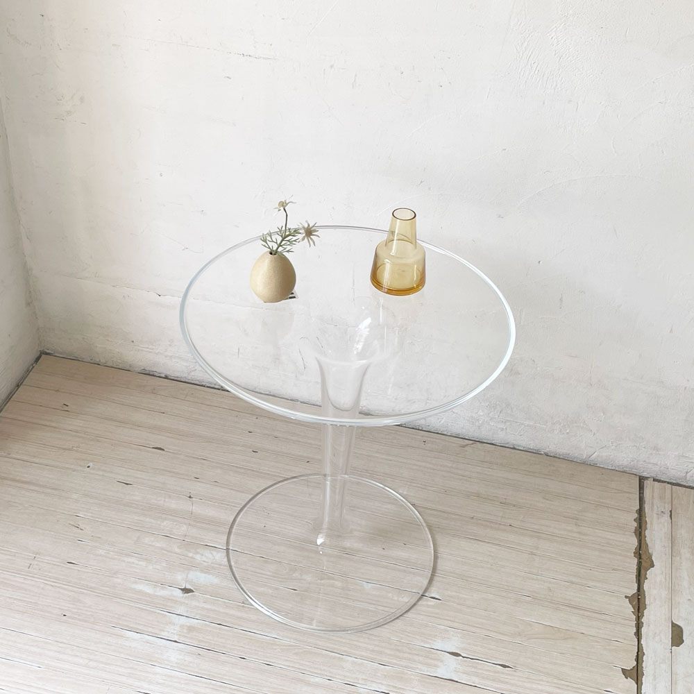 カルテル Kartell ティップトップ サイドテーブル Tiptop sidetable クリスタル crystal 参考52500円 ★