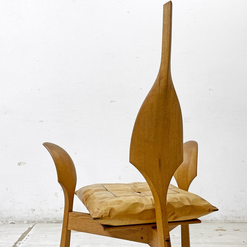 クラフトファニチャー Craft furniture 木ション パーソナルチェア ラウンジチェア アームレスチェア 無垢材 大門 嚴 バウ工房 BAU ●