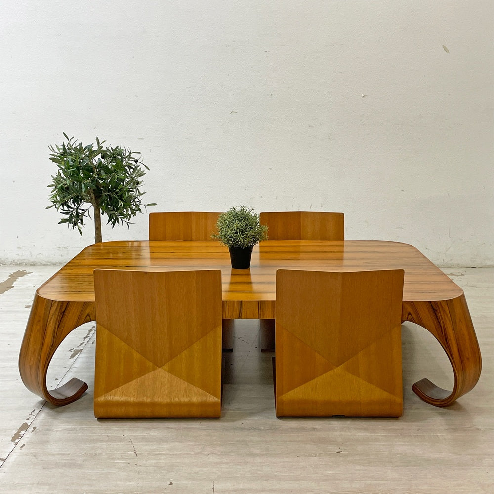 天童木工 TENDO ブラジリアンローズウッド材 座卓 ローテーブル W140cm 剣持勇 グッドデザイン賞受賞 ジャパニーズモダン 希少 ●