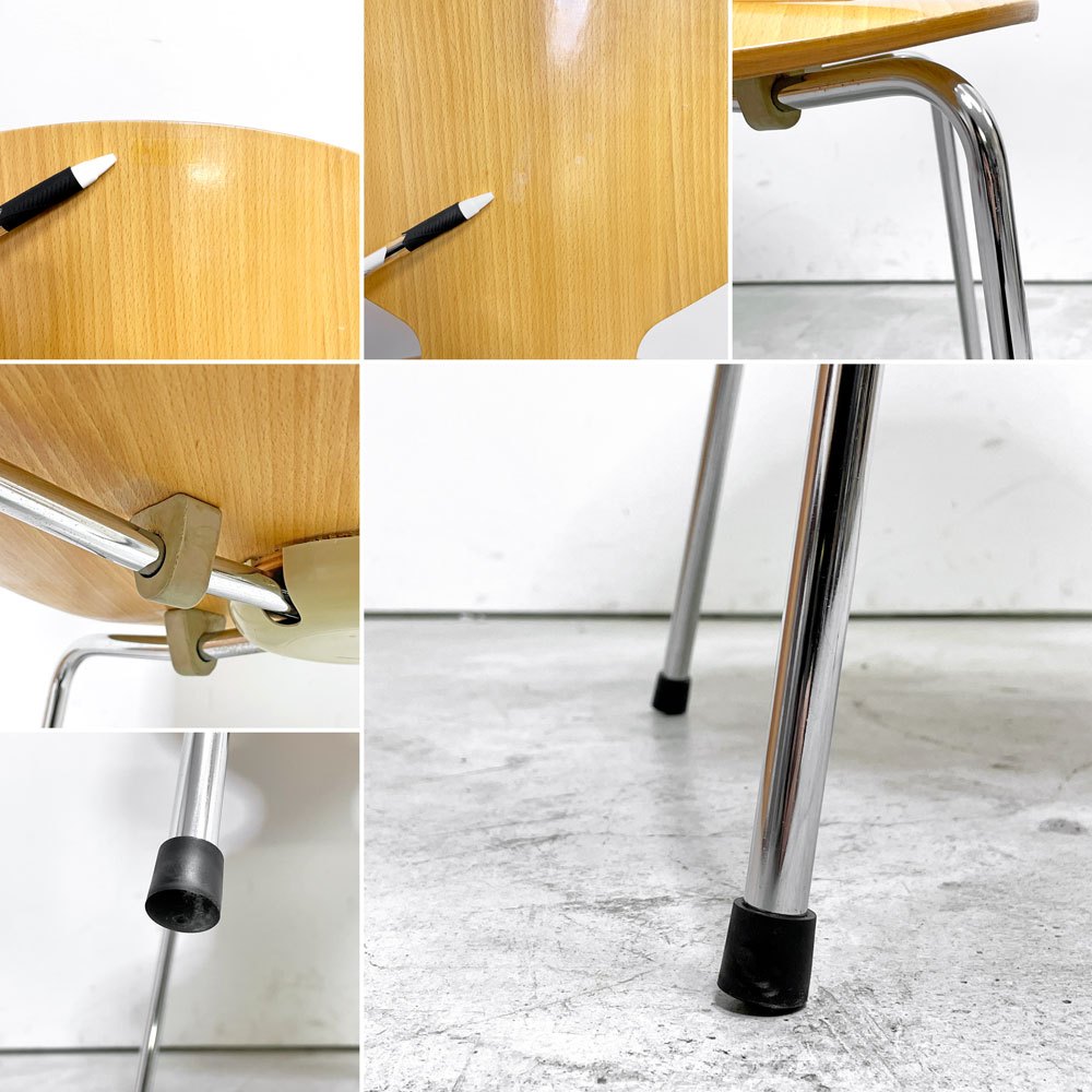 フリッツハンセン Fritz Hansen 3101 アリンコチェア アントチェア 4本脚 ナチュラルビーチ ラッカー仕上げ アルネ・ヤコブセン A ●