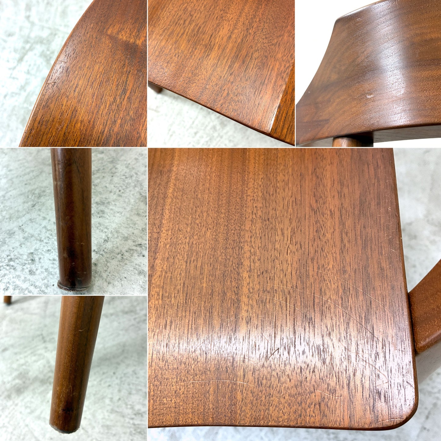 家具蔵 KAGURA ヴォーグ2 VOGUE ダイニングチェア アームチェア ウォールナット無垢材 板座 座ぐり加工 クラフト家具 ●