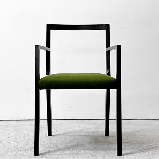 カッシーナイクスシー Cassina ixc. イーストバイイーストウエスト East by Eastwest ジャスミン JASMIN アームチェア ダイニングチェア ブラック グリーン ファブリック 座面張替 A ●