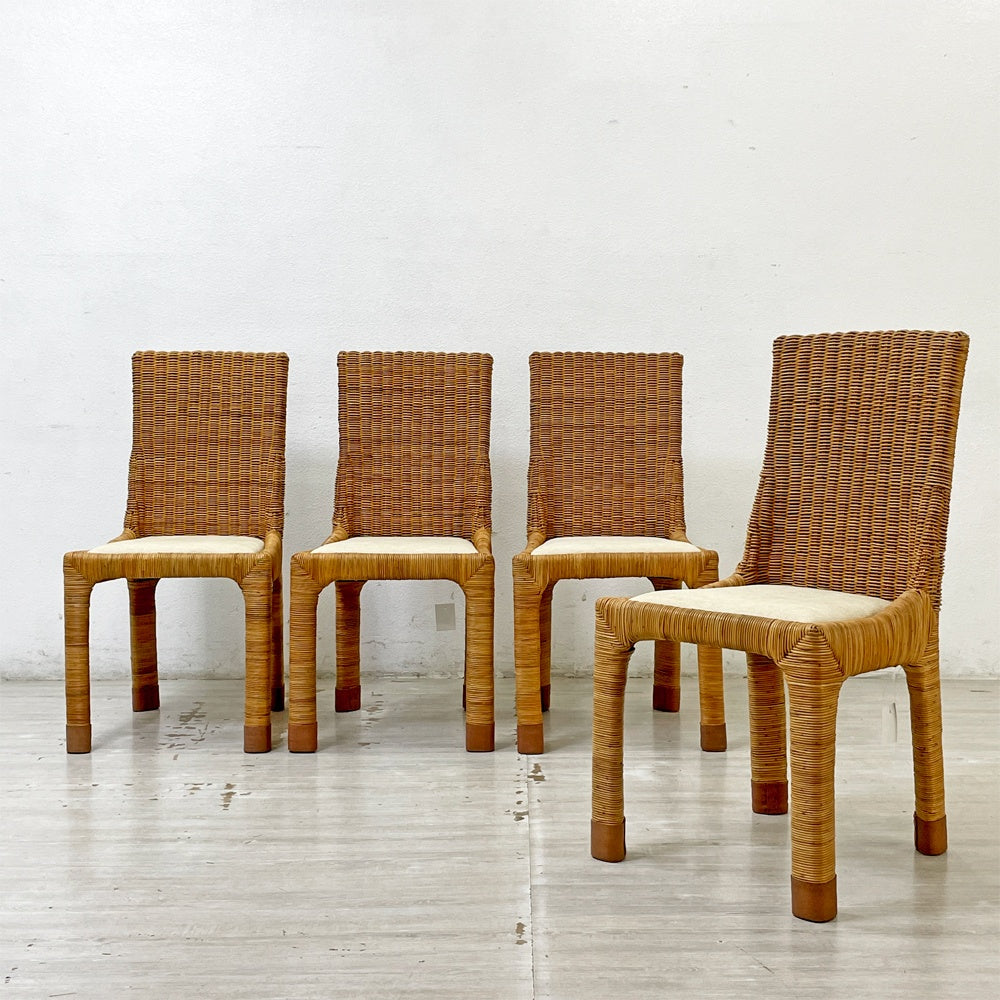 ワイスワイス WISE WISE アジアンコンフォート ASIAN COMFORT R-301B サイドチェア 脚先レザー仕様 未使用保管品 C ●