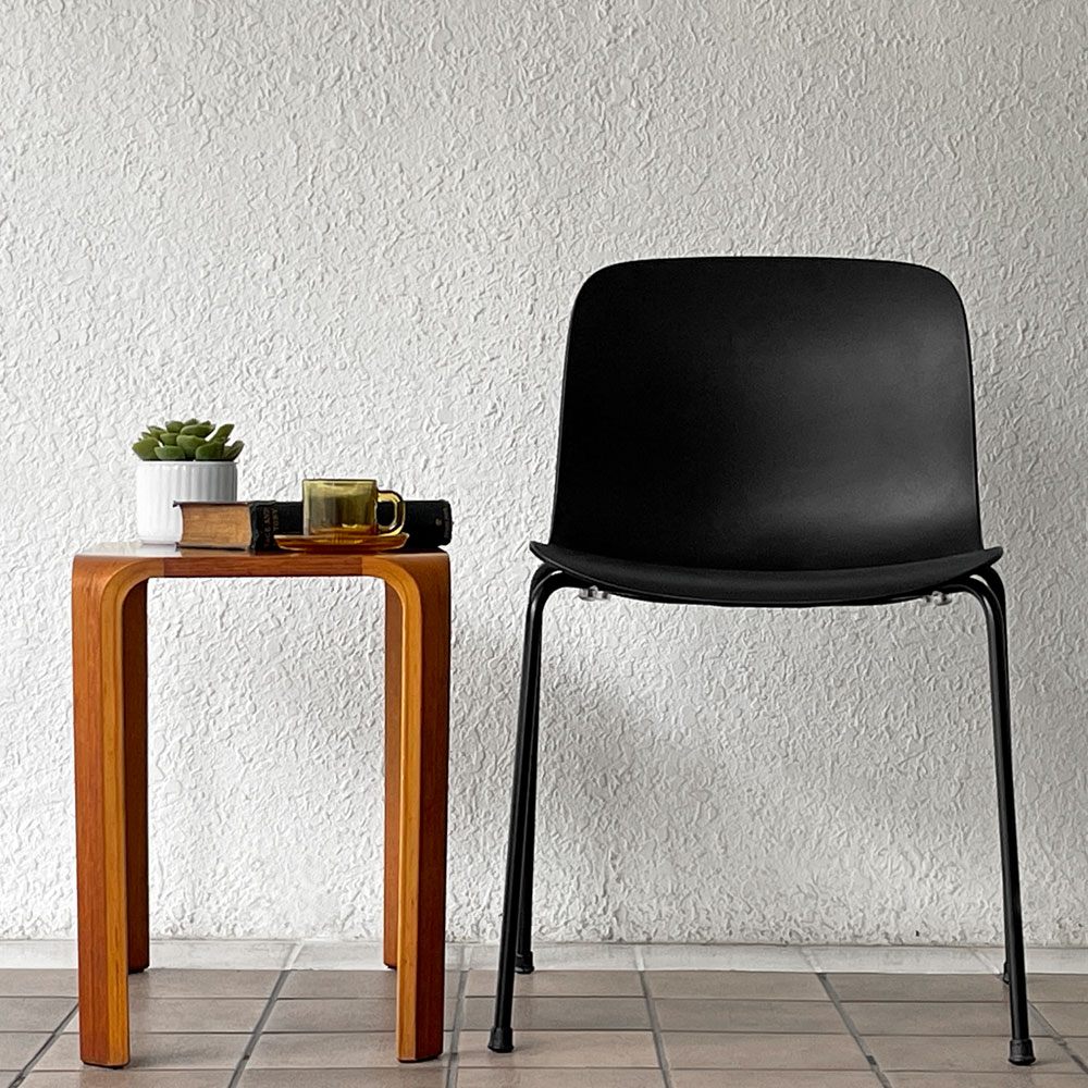 天童木工 TENDO プライウッド サイドテーブル チーク材 ビンテージ W60cm 廃番 ◇