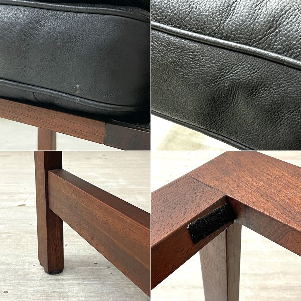 フレデリシア FREDERICIA イージーチェア Easy chair 2461 ソーレン・ホルスト SOREN HOLST レザー ブラック 2016年アクタス別注 マホガニー材 ●