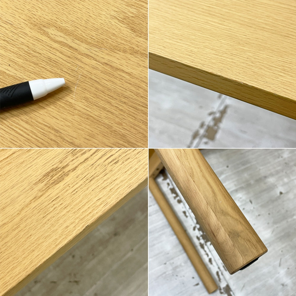 カリモクニュースタンダード Karimoku キャストール ダイニングテーブル CASTOR TABLE 150 国産ナラ材 ピュアオークカラー ナチュラル 定価\145,200- A ●