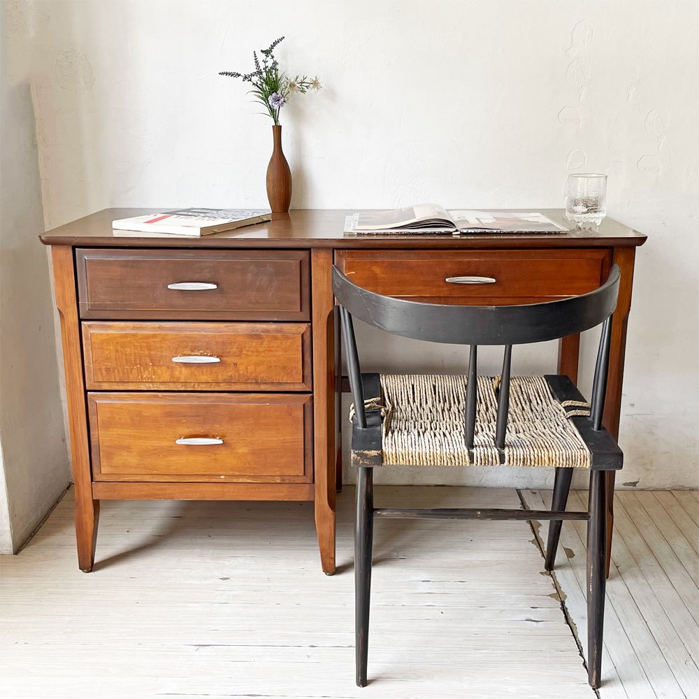 ジョージ・ナカシマ George Nakashima グラスシートチェア GRASS SEATED CHAIR ローズウッド材(シッソ)インド NID 60`s ビンテージ ★