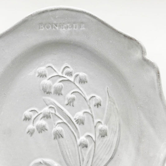 アスティエ・ド・ヴィラット Astier de Villatte フルール Fleurs デザートプレート Lily of the Valley 23cm ナタリー・レテ ●