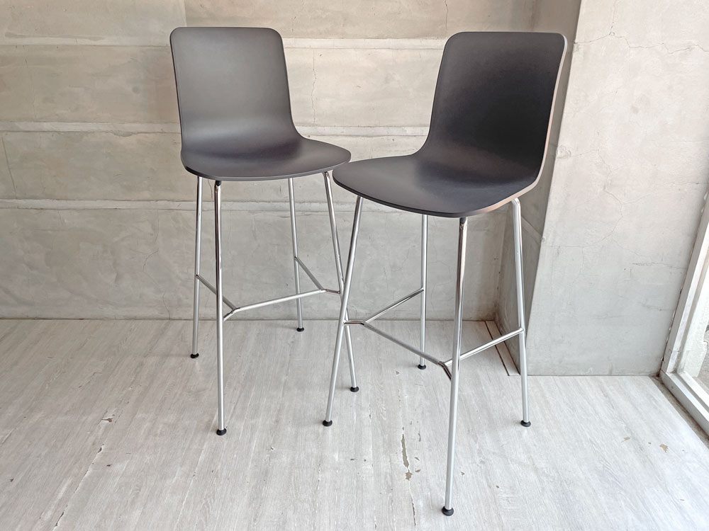 ヴィトラ Vitra ハル HAL RE スツール ハイ ジャスパー・モリソン Jasper Morrison カウンターチェア ディープブラック 定価¥66,000- A ♪