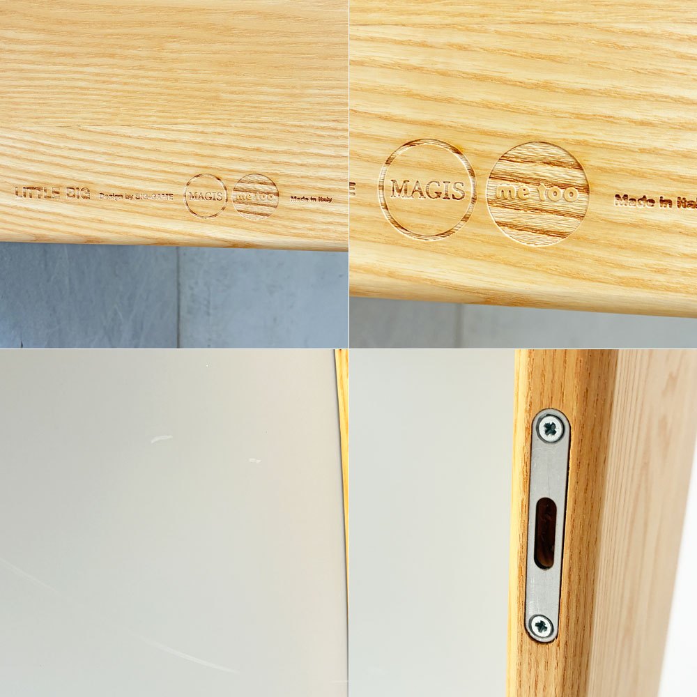 マジス MAGIS リトルビッグミラー LITTLE BIG MIRROR MT690 凹みミラー concave natural 未使用品 イタリアモダン 定価¥178,200ー ★