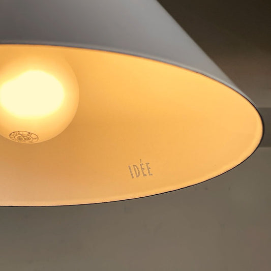 イデー IDEE ホーロー ペンダントライト PORCELAIN ENAMELED IRON LAMP ホワイト インダストリアルデザイン ■