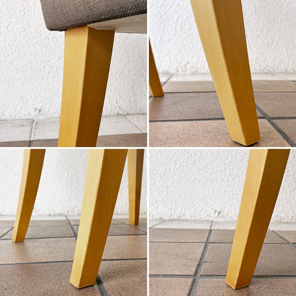 イデー IDEE ローバックチェア LOW BACK CHAIR ドレッサーチェア スツール メープル材 北欧スタイル ◇