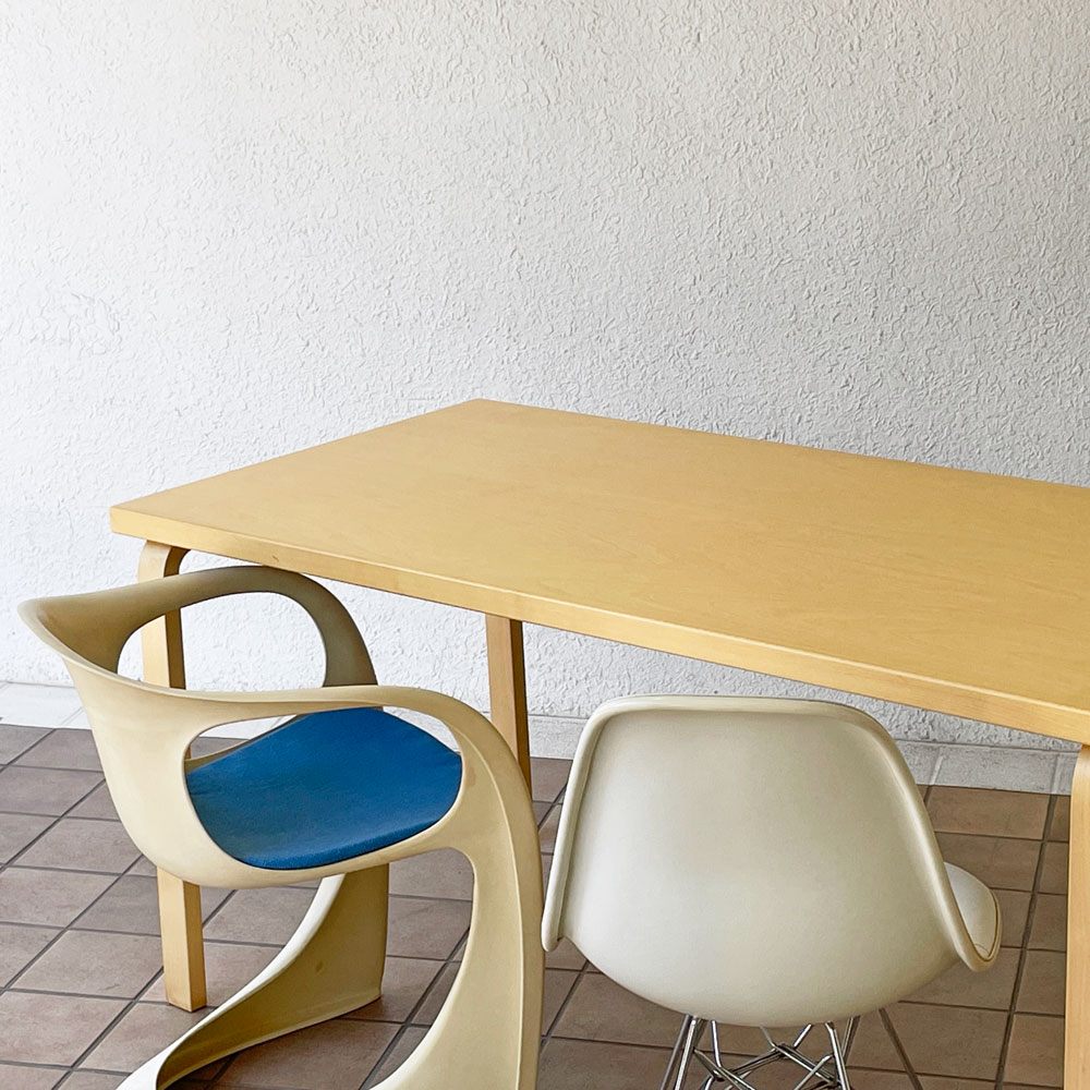 アルテック artek ダイニングテーブル 81A バーチ材 ナチュラルラッカー W150 × D75 アルヴァ・アアルト 北欧 フィンランド ◇