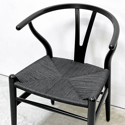 カールハンセン&サン Carl Hansen & Son CH24 Yチェア ブラックラッカー×ブラックペーパーコード ビーチ材 ハンス・J・ウェグナー デンマーク 北欧家具 日本仕様サイズ B ●