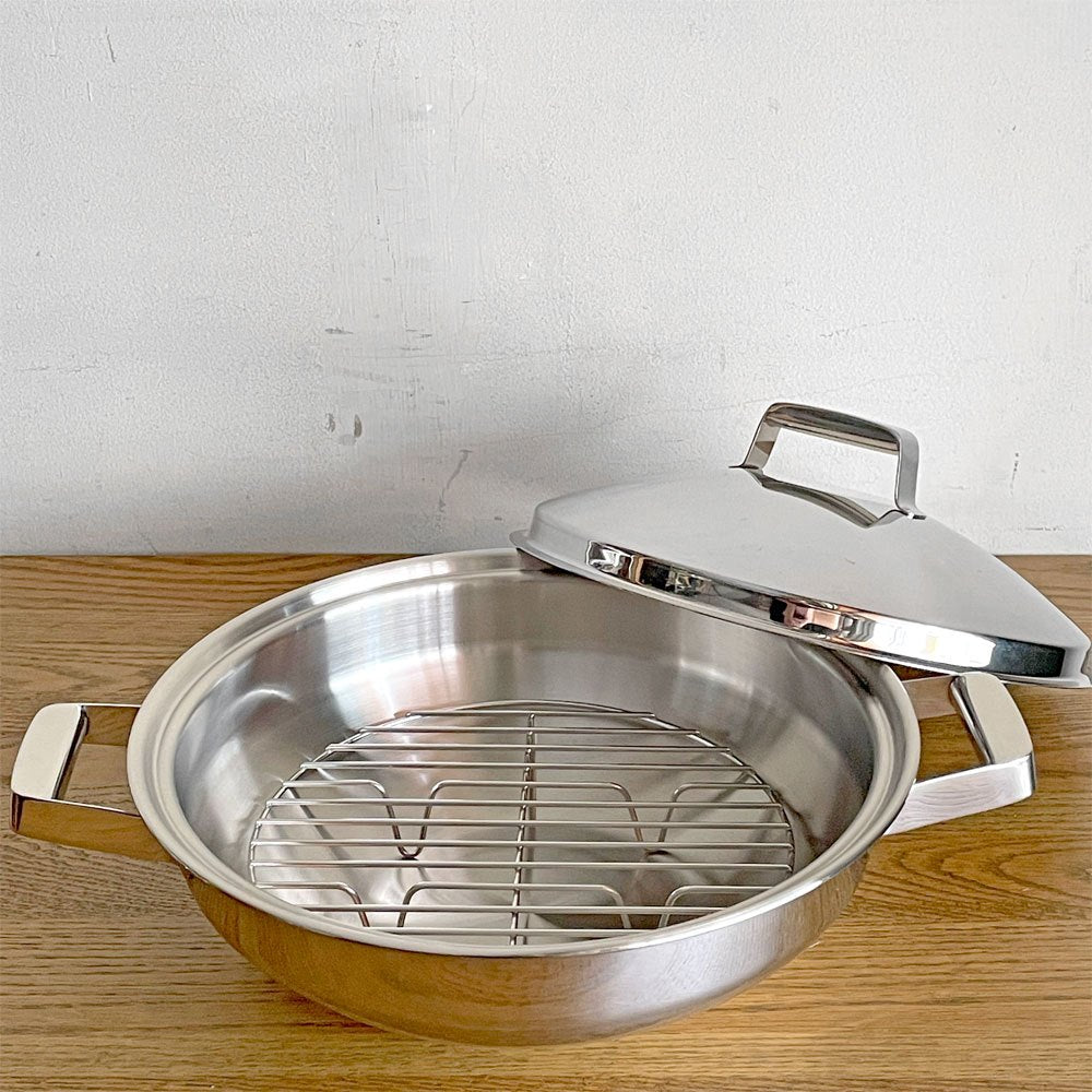 レインボークッカー　タッパーウェア　新品　28cmウォックスチームラック付き タッパーウェア レインボークッカープレミアム28cmウォック