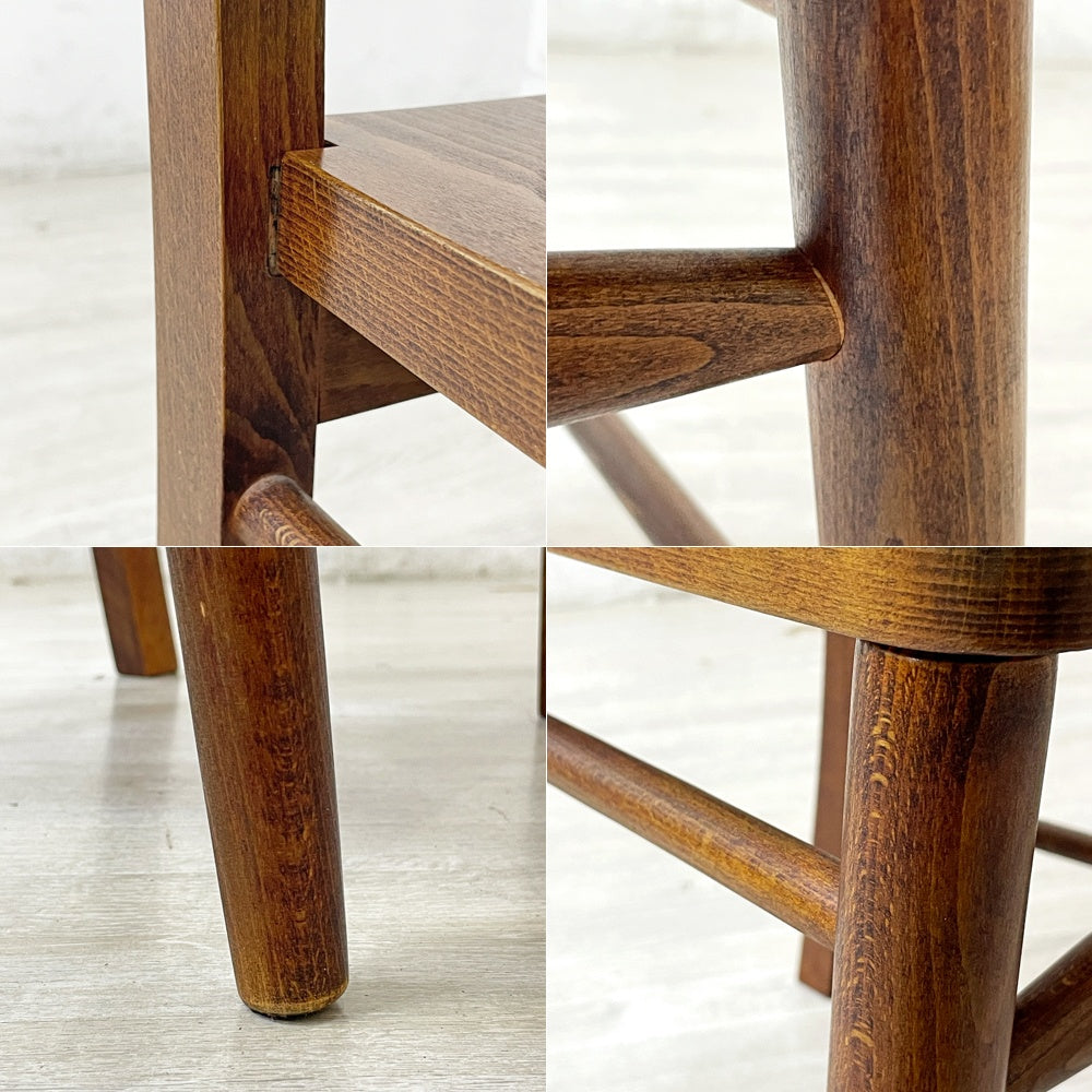 パシフィックファニチャーサービス P.F.S ミッションチェア MISSION CHAIR ビーチ無垢材 チャーチチェア 廃番 B●